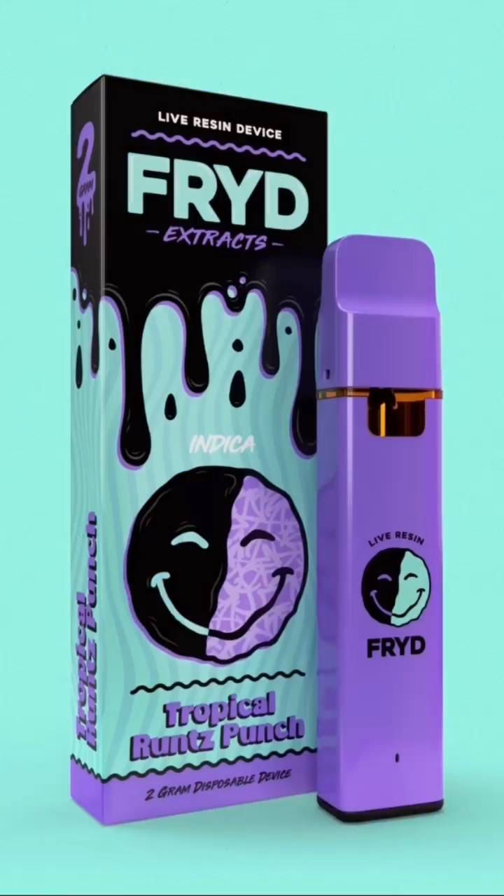 buy TROPICAL RUNTZ PUNCH FRYD CARTS disposable for sale